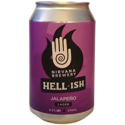 Nirvana Hell-ish Jalapeno lager Alcohol Free 330ml (0.3%) - Indiebeer