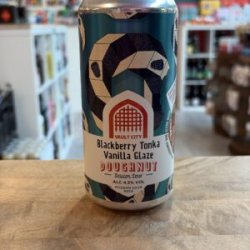 Vault City Brewing Blackberry Tonka Vanilla Glaze Doughnut