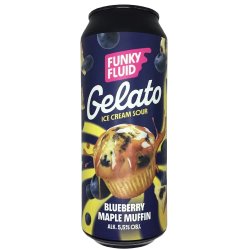 Funky Fluid Gelato: Blueberry Maple Muffin