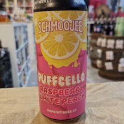 Imprint  Schmoojee Puffcello Raspberry White Peach - Het Biermeisje