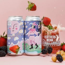 Northern Monk  Left Handed Giant  Amy Hastings - The Fool - 6% Fruited IPA with Strawberry, Gooseberry & Blackberry - 440ml Can - The Triangle