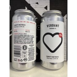 Verdant Brewing Co Vanity Metrics Verdant Brewing Co Vanity Metrics
