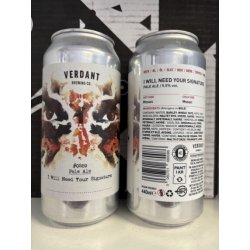 Verdant Brewing Co I Will Need Your Signature