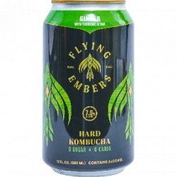 Flying Embers Hard Kombucha Ginger - Half Time