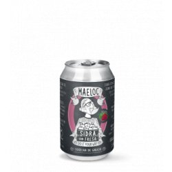 Sidra de fresa de Maeloc, pack 12 latas de 33 cl - Bigcrafters - Estrella Galicia