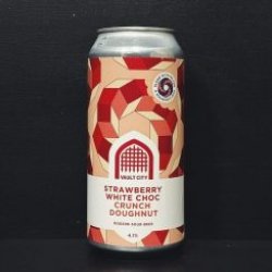 Vault City Strawberry White Choc Crunch Doughnut - Brew Cavern