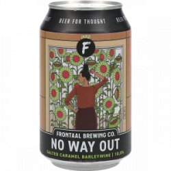 Frontaal No Way Out Salted Caramel Barleywine - Drankgigant.nl