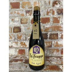 La Trappe Quadrupel — Oak Aged Batch 21 - Gerijptebieren.nl