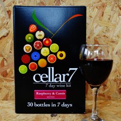 Cellar 7 - Raspberry & Cassis - 30 Bottle Wine Kit - Brewbitz Homebrew Shop