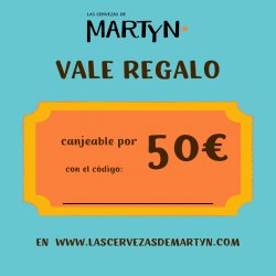 VALE REGALO 50€ - Las Cervezas de Martyn