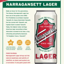 Narragansett Lager 12 oz cans-30 pack - Beverages2u