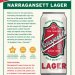 Narragansett Lager 12 oz cans-30 pack Narragansett Lager 12 oz cans-30 pack