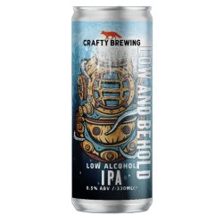 Crafty Brewing Co  Low and Behold IPA 0.5% 330ml - The Alcohol Free Co