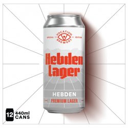 Vocation 12PK Hebden Premium Lager  5% ABV 440ml - Vocation