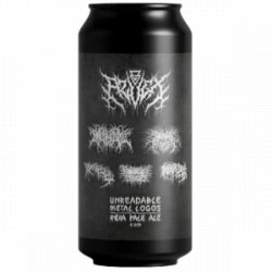 Azvex Brewing Company Unreadable Metal Logos