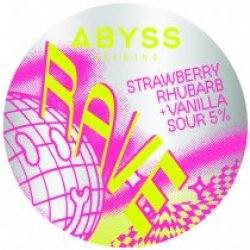 Abyss Brewing Rave Strawberry, Rhubarb + Vanilla (Keg) - Pivovar