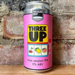 Pressure Drop Three Up Cryo Session IPA 3% (440ml) - Caps and Taps