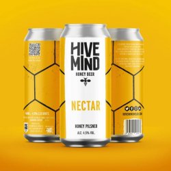 Hive Mind NECTAR - HONEY PILSNER 4.5% 440ml Can - Stori Beer & Wine