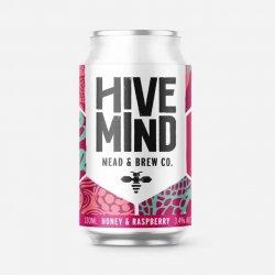 Hive Mind Sparkling Honey & Raspberry Mead 3.4% abv 330ml Can - Stori Beer & Wine