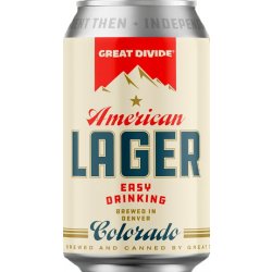 Great Divide American Lager 12 pack - Outback Liquors