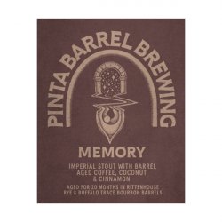 Memory  Pinta Barrel Brewing - Manoalus