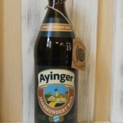 Jahrhundert Bier Ayinger - Beer Kupela