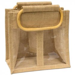 JUTE BAGS Double Jute Bag - Natural 0.0% - Beer Paradise