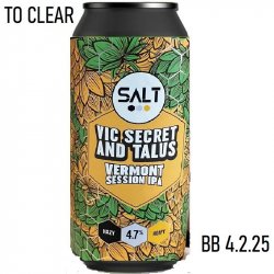 SALT BEER FACTORY Vic Secret & Talus 4.7% - Beer Paradise