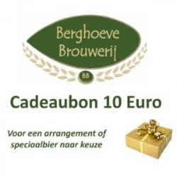 Cadeaubon 10 Euro - Berghoeve Brouwerij