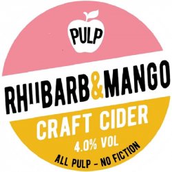 CELTIC MARCHES CIDER Pulp Rhubarb and Mango (EKEG SANKEY) 4.0% - Beer Paradise