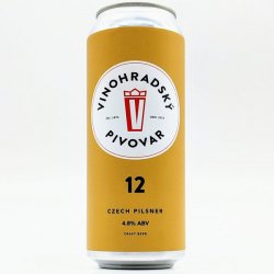 Vinohradsky - Vinohradska 12° - 4.8% Czech Pilsner - 500ml Can - The Triangle