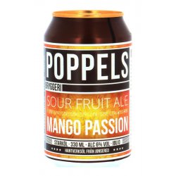 Poppels Mango Passion Sour Fruit Ale - Drinks of the World