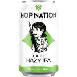 Hop Nation J-juice Hazy IPA 355ml - BoozeBud