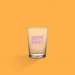 Below Brew Branded Wide Boy Glass - Below Brew Co