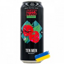 Ten Men Brewery  BERRY BLOOD: RASPBERRY - Rebel Beer Cans