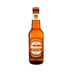 Cerveza Mahou 5 Estrellas Pack 24 Botella 33cl. - En Copa de Balón