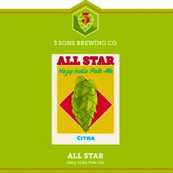 3 Sons Brewing Co - All Star Citra - Left Field Beer