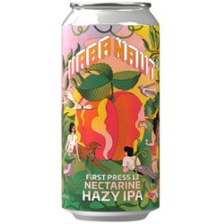 Urbanaut First Press 13 Nectarine Hazy IPA 440ml - The Beer Cellar