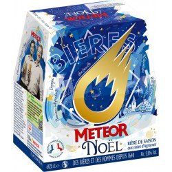 MÃTÃOR METEOR BiÃre de NoÃl ambrÃ©e 5,8% 25cl (pack de 6) - Selfdrinks