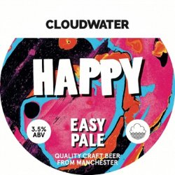 CLOUDWATER BREW CO Happy (E-CASK 9G) 3.5% - Beer Paradise