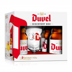 Duvel Discovery Box 4 Flesjes + Bokaal - úw topSlijter (t Bockje Bathmen)