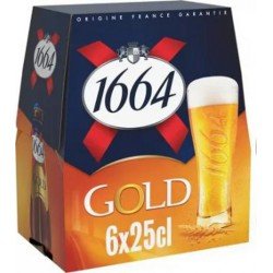 1664 GOLD 6x25CL (pack de 6) - Selfdrinks