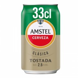 Cerveza lager tostada Amstel Clásica lata 33 cl. - Carrefour España