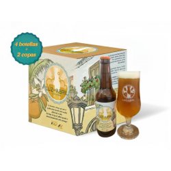 Cervezas Luz De Abril PACK 4 botellas + 2 Copas Personalizadas Luz de Abril - Cervezas Luz De Abril