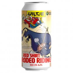 Uiltje Brewing Company Red Shirt Rodeo Riding Uiltje Brewing Company Red Shirt Rodeo Riding