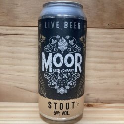 Moor Beer Stout 440ml can - Kay Gee’s Off Licence