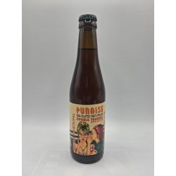 De Koekoeksbrouwer-ei Punaise Double Trouble Winter Quatripel. Blended Gouden Carolus Whisky Barrel Aged Tripel And Quadrupel