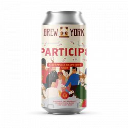 Brew York - PARTICIP8 - Pineapple & Raspberry Sour   - Hops and Hampers