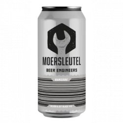 Moersleutel Craft Brewery Barcode: Silver & Jet Black
