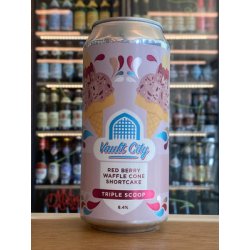Vault City Brewing Red Berry Waffle Cone Shortcake Triple Scoop